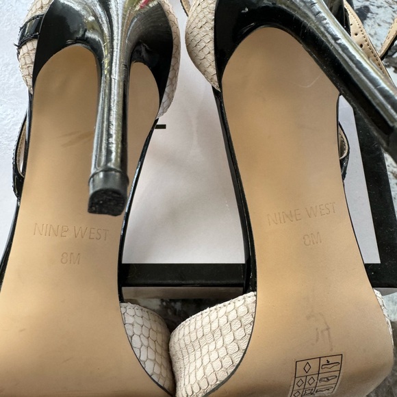 Nine West heels, leather, size 8, like new - Picture 3 of 8